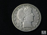 1908-S Barber Half Dollar