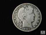1911-D Barber Half Dollar