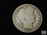 1911-S Barber Half Dollar