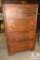 Vintage Wood Chest of Drawers Dresser Hat Box and 2 over 3