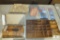 Lot 2 Ladies Vintage Purses, Fabric Storage Cubes, Wood Trays, & Spice Rack