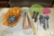 Lot Kitchen Utensils, Colander, Basket, New Chopsticks, Peppermills, and more