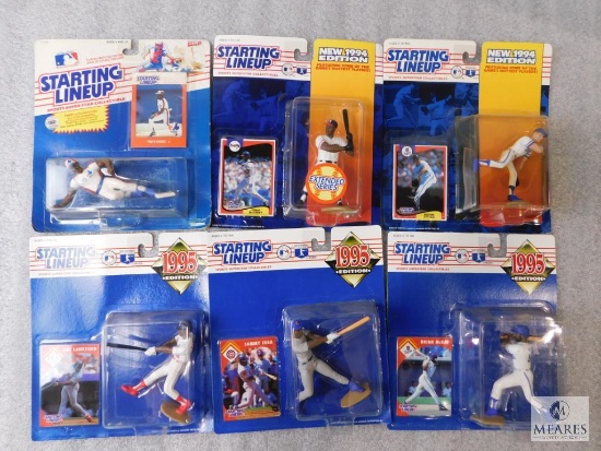 Lot 6 New Starting Lineup Baseball Player Figurine & Collector Card Sets