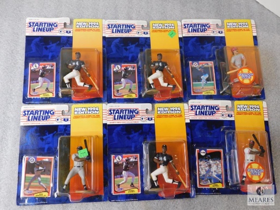 Lot 6 New Starting Lineup Baseball Player Figurine & Collector Card Sets