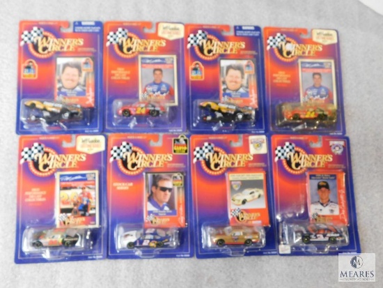 Lot 8 New Winner's Circle Nascar 1/64 Scale Collector Cars & Card Sets
