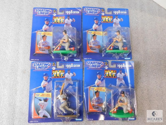 Lot 6 New Starting Lineup Baseball Player Figurine & Collector Card Sets
