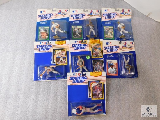 Lot 6 New Starting Lineup Baseball Player Figurine & Collector Card Sets