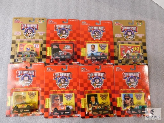 Lot 8 New Racing Champions Nascar 1/64 Scale Collector Cars & Card Sets