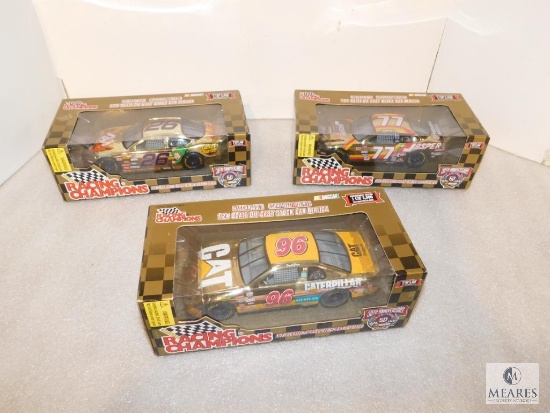 Lot 3 New 1:24 Scale Racing Champions Diecast Nascar Cars
