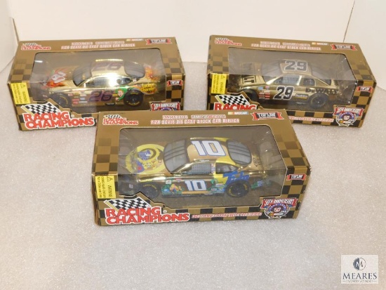 Lot 3 New 1:24 Scale Racing Champions Diecast Nascar Cars
