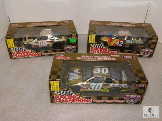 Lot 3 New 1:24 Scale Racing Champions Diecast Nascar Cars