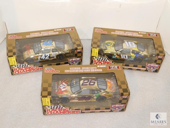 Lot 3 New 1:24 Scale Racing Champions Diecast Nascar Cars