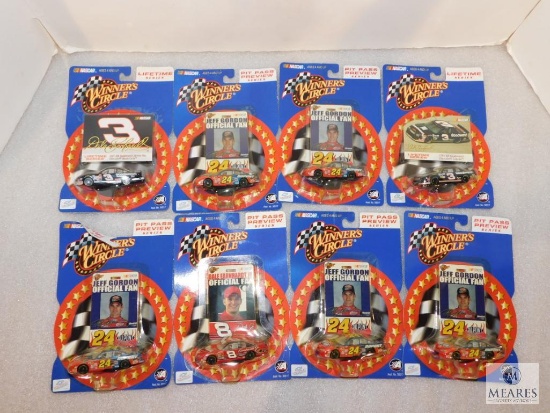 Lot 8 New Winner's Circle 1:64 Diecast Nascar Cars & Collector Cards