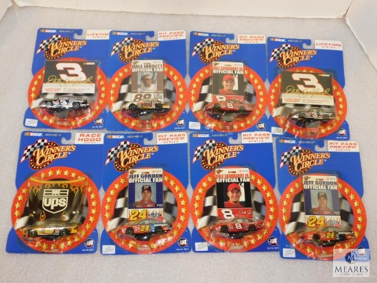 Lot 8 New Winner's Circle 1:64 Diecast Nascar Cars & Collector Cards