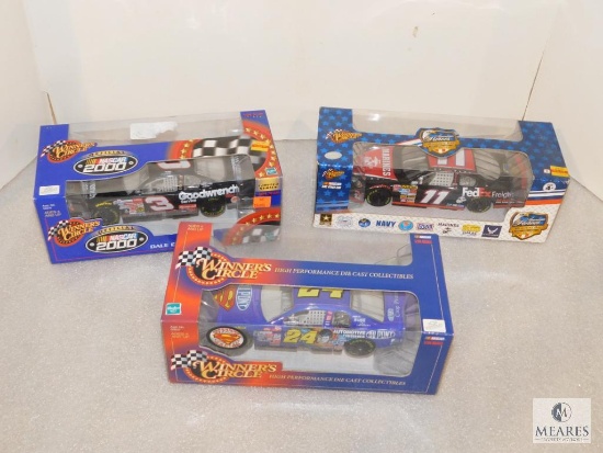 Lot 3 Winner's Circle 1:24 Diecast Nascar Collector Cars