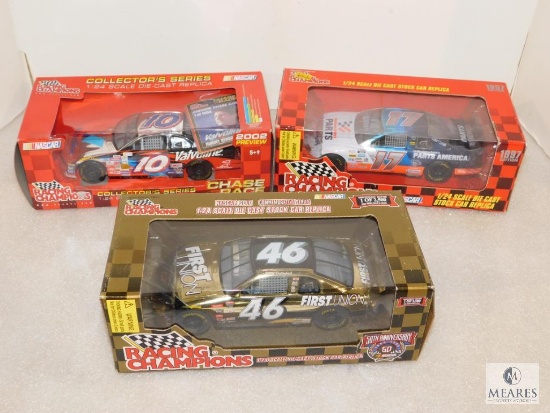 Lot 3 New 1:24 Scale Racing Champions Diecast Nascar Cars