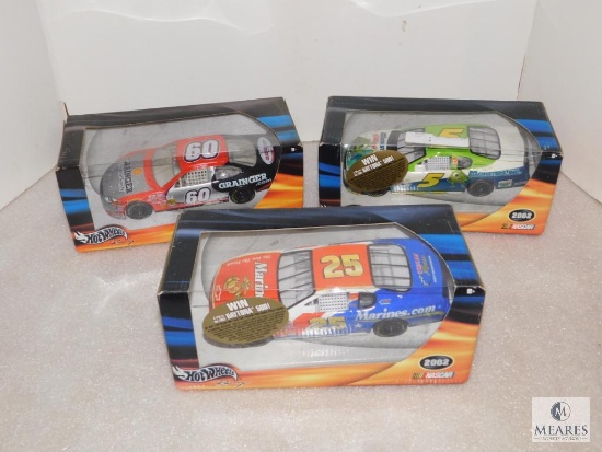 Lot 3 New Hot Wheels Nascar 1:24 Scale Diecast Collector Cars