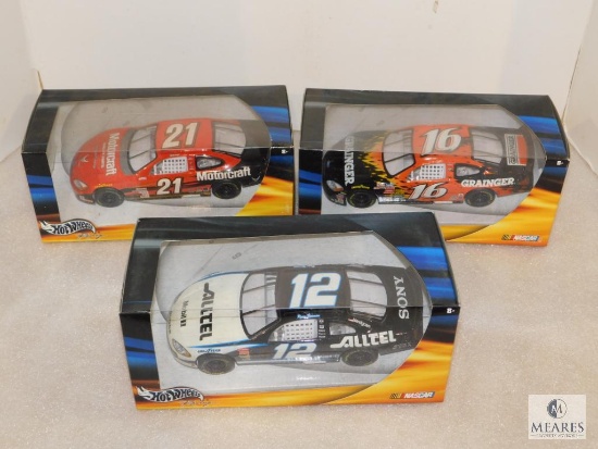 Lot 3 New Hot Wheels Nascar 1:24 Scale Diecast Collector Cars
