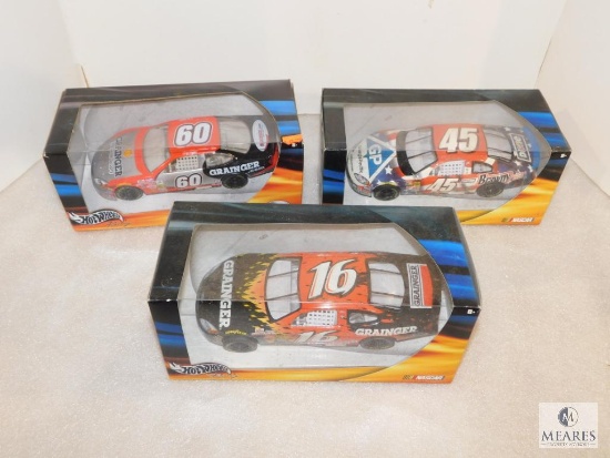 Lot 3 New Hot Wheels Nascar 1:24 Scale Diecast Collector Cars