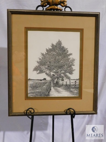 J.L. Osborne Etching Print "Road To Home" Signed & Numbered 24" x 21"