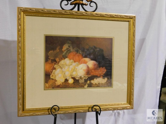 E.H.S. Fruit Still Life Print Framed and Matted 27" x 23"