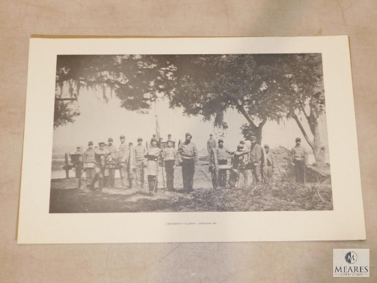 Confederate Artillerists Civil War Picture Copy 20" x 12.5" Charleston 1863