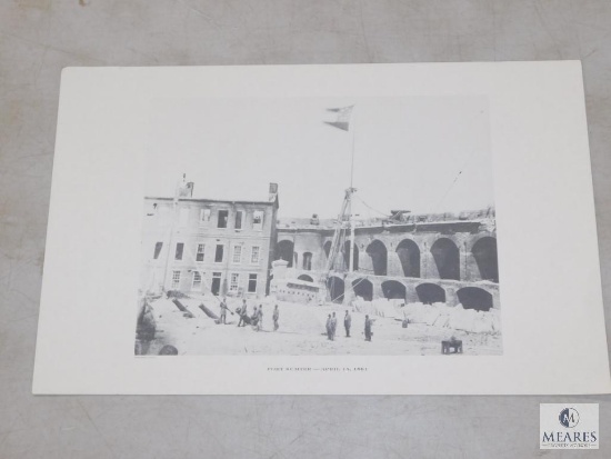 Beginning of Civil War Fort Sumter April 15 1861 Picture Copy 20" x 12.5"
