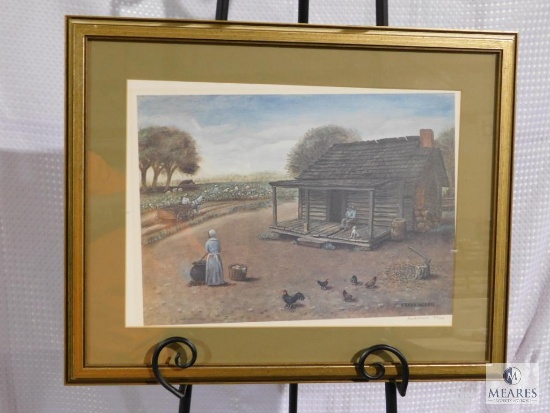 Frank Morris "In The Land of Cotton" Print Signed, Numbered & Framed