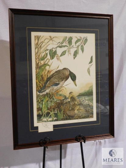 Pamela Brown "Kindred Feathers" Mallard Print Signed, Numbered, Matted, & Framed