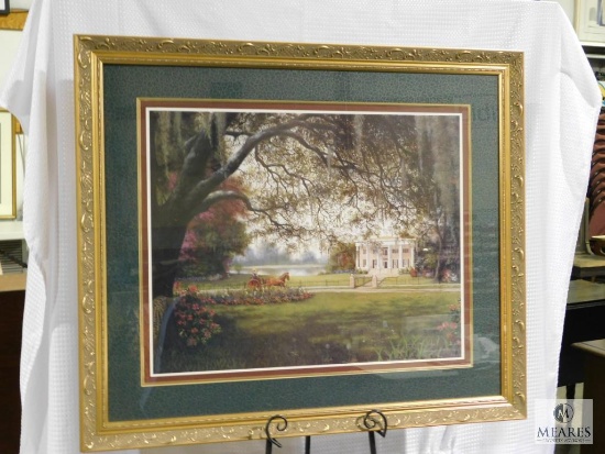 R.C.Carter "One Fine Morning" southern print Matted and Framed 40" x 34"