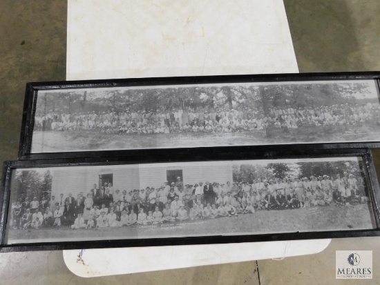 Pair of Black n White Photo Prints Laughridge Reunion Dysartsville, NC 1934 & 1935