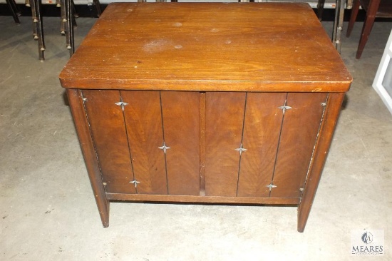 Vintage Broyhill Wood Cabinet Side Table