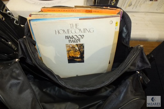 Lot 2 Briefcase Laptop Carry Bags FULL of Vintage Records LP's