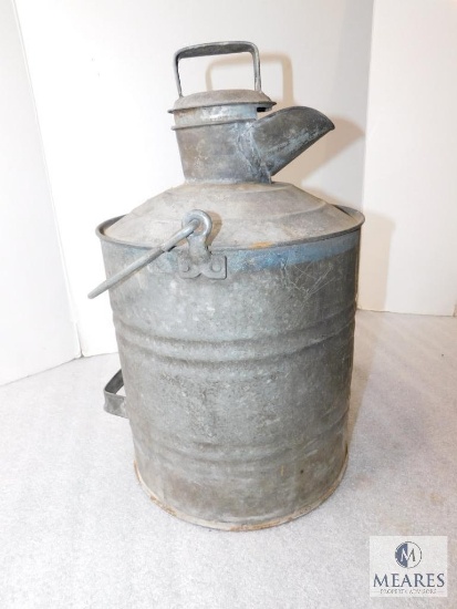 Vintage large Galvanized Watering Can Bucket