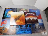 Lot New Led Zeppelin 4 CD Set & 10 Rock LP's 33's Metallic Van Halen Deep Purple +