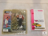 John Force Collector Figurine and 1992 Sealed Set Traks Racing Cards