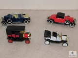 Lot 4 Plastic & Metal Vintage Play Cars