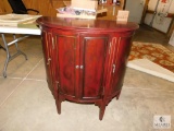 Half-Moon Lowboy wooden Wine Rack Cabinet + New Pull Knobs