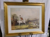 Foxhunt Litho Framed Art Print 33