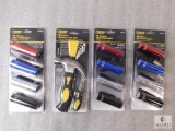 Lot 3 Sets of 4 LED Mini Flashlights & New 3 piece Stubby Tool Set