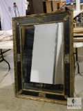 Large Beveled Edge Rectangular Framed Mirror