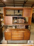 Bassett Furniture Vintage Modern Wood Dresser and Bookshelf