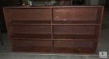 Large Pine Wood Bookshelf 6 Section