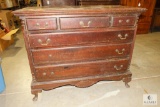 Vintage Wood Dresser 3 over 3 Drawer