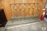 Heavy Iron full size Bed Headboard and rails