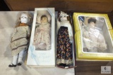 Lot Porcelain Collector Dolls Gorham, Effanbee, +