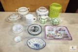 Lot Porcelain & Ceramic Cups, Bowls, Vases, Stoneware and Decorative Items