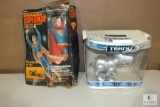 Tekno Robotic Dog & Vintage Energized Superman Figurine in the box