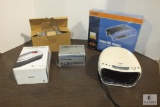 Lot Electronics Linksys Router, Powergard Saver, Speakers, & Surge Protectors