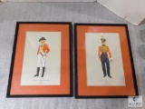 Lot 2 Field Officer Framed Picture Prints 13